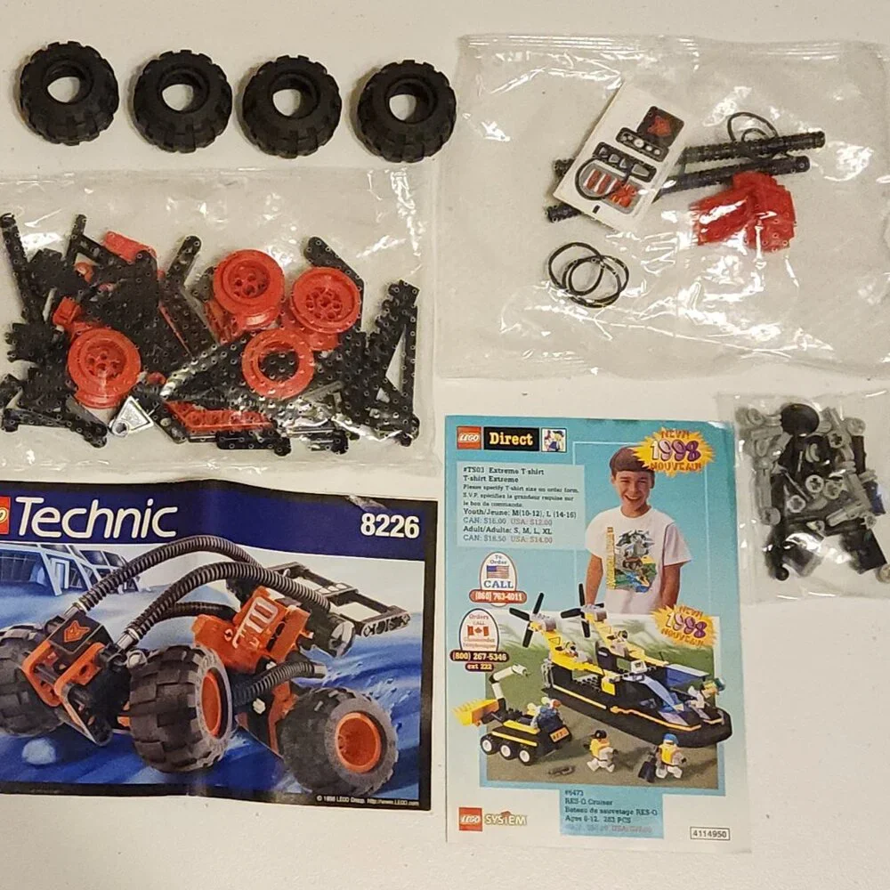 Vintage Lego Technic 8226 Mud Masher Sealed Bags 120 pieces Retired No Box